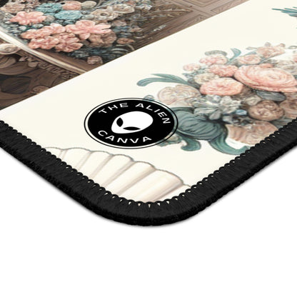 "Enchantment in Pastel Gardens: Rococo Fairy Princess" - The Alien Gaming Mouse Pad Rococo