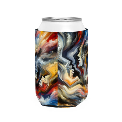 "Vivid Visions: An Expressionistic Journey into the Emotional Abyss" - The Alien Can Cooler Sleeve Expressionism