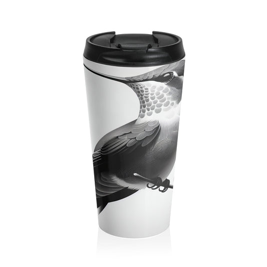 "A Melodic Moment" - The Alien Stainless Steel Travel Mug Minimalism Style