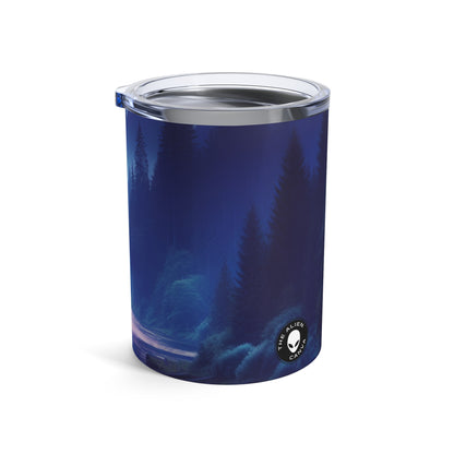 "Twilight Tranquility: Forest River Reflections" - The Alien Tumbler 10oz