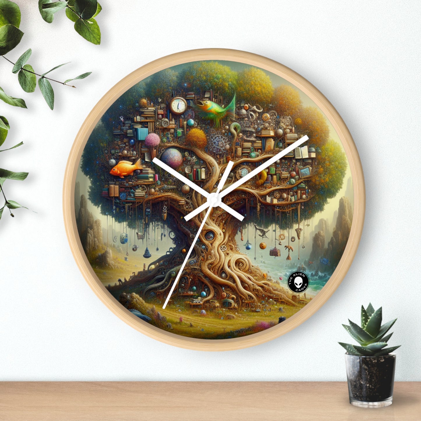 "The Tree of Curiosities" - The Alien Wall Clock