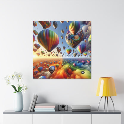 "Horizonte emocional: un paisaje surrealista de globos" - The Alien Canva