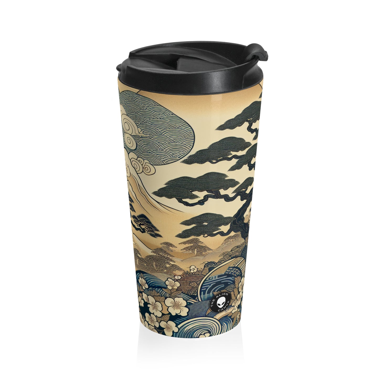 "The Festive Dreams of Edo" - The Alien Stainless Steel Travel Mug Ukiyo-e (Japanese Woodblock Printing)