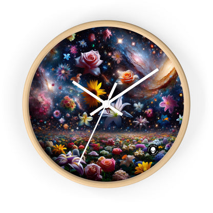 "Floral Constellations" - The Alien Wall Clock