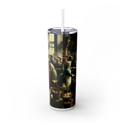 Titre : « Conversations for Change » - The Alien Maars® Skinny Tumbler avec paille 20oz Réalisme social