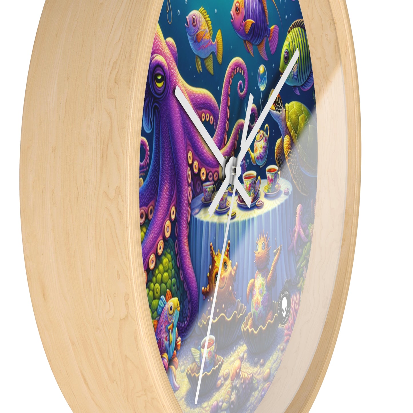 "Tea Time Under the Sea" - The Alien Wall Clock