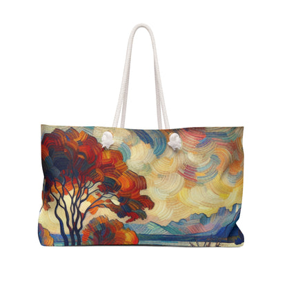 "Nature's Kaleidoscope: A Vivid Fauvism Exploration of the Animal Kingdom" - The Alien Weekender Bag Fauvism