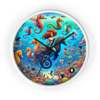 "Seahorse Serenade: A Magical Underwater Journey" - The Alien Wall Clock