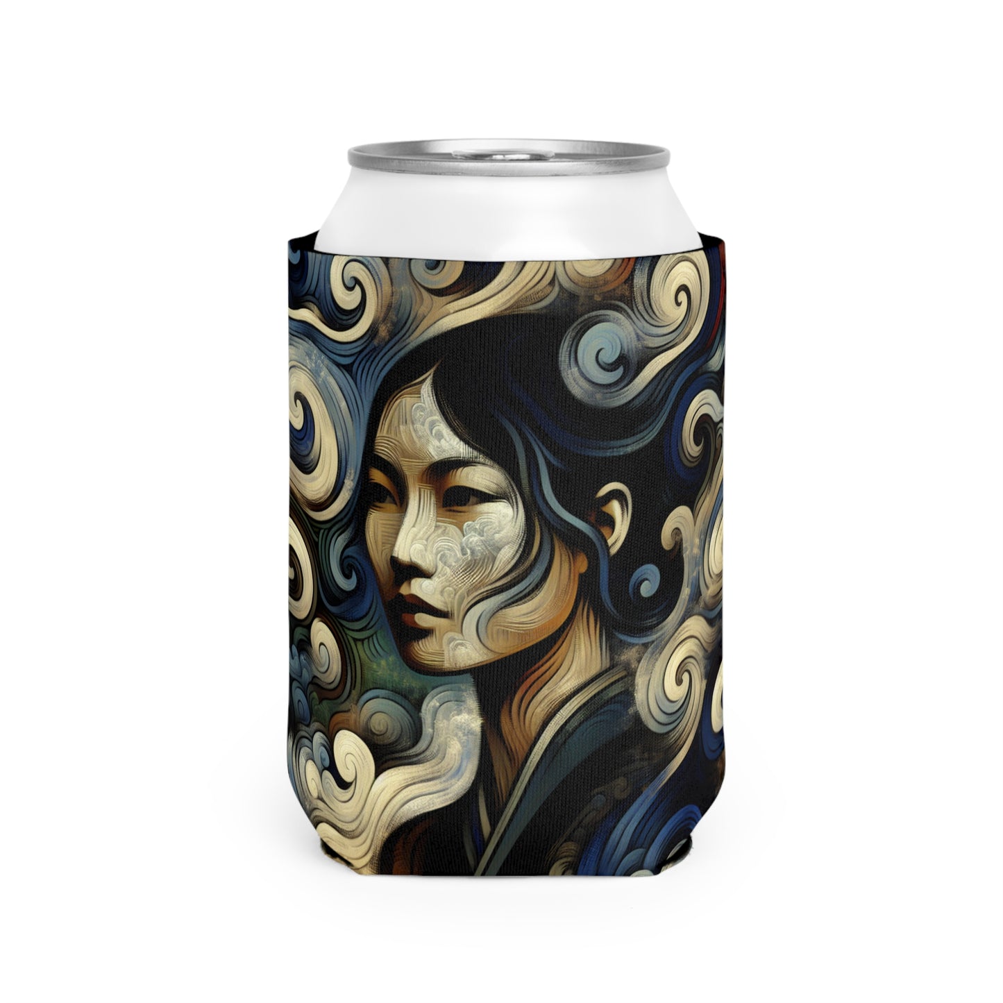 "Primitive Smoke: A Mystical Portrait." - The Alien Can Cooler Sleeve Primitivism