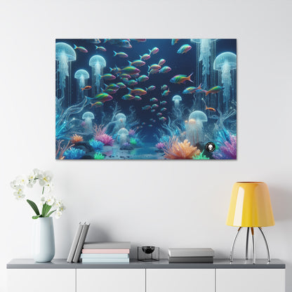 "Neon Dreams: The Underwater Wonderland" - The Alien Canva