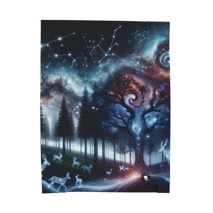 "Galactic Oasis" - The Alien Velveteen Plush Blanket