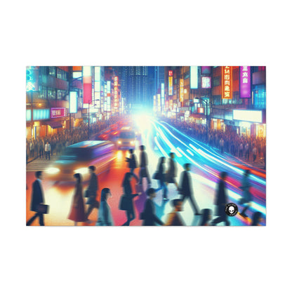 "Neon Night Street" - La Toile Alien