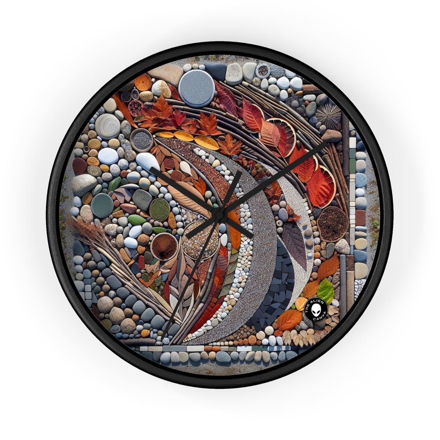 "Nature's Urban Canvas" - The Alien Wall Clock Land Art