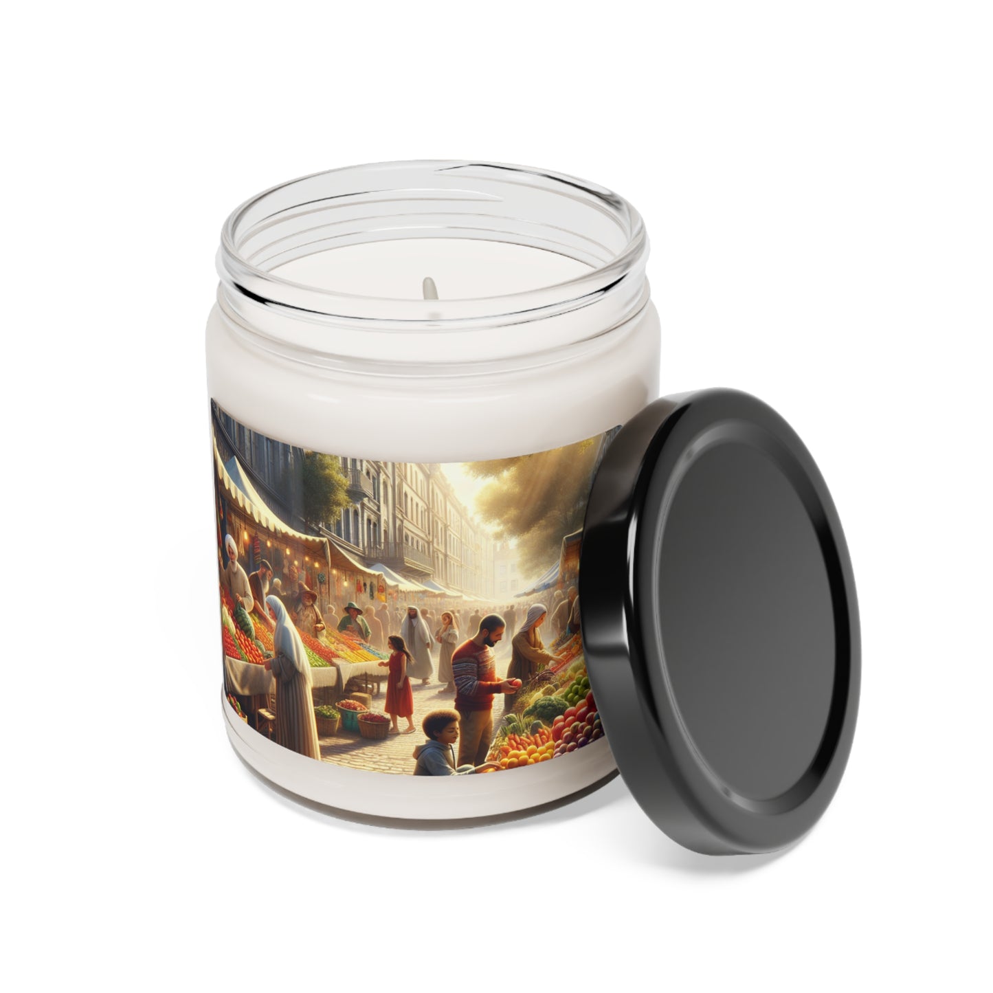 "Sunny Vibes at the Outdoor Market" - The Alien Scented Soy Candle 9oz Realism Style
