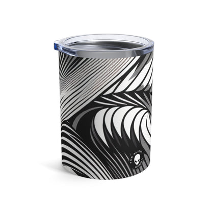 "Movimiento incorporado: exploración de la ilusión dinámica a través del arte óptico" - The Alien Tumbler 10oz Op Art