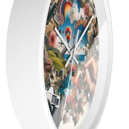 "NatureTech Metropolis: A Vision of Harmonious Coexistence" - The Alien Wall Clock Photomontage