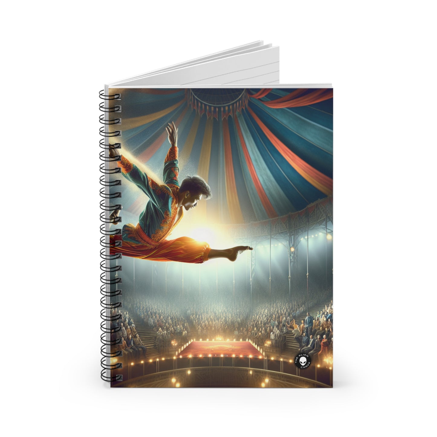 "The Aerial Acrobat" - The Alien Spiral Notebook (Ruled Line) Photorealism