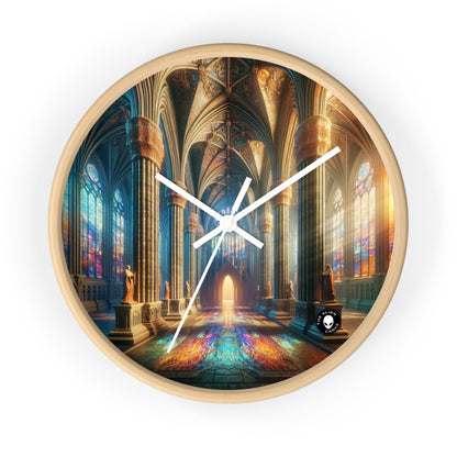 Shadows of the Gothic Cathedral - The Alien Wall Clock Gothic Art