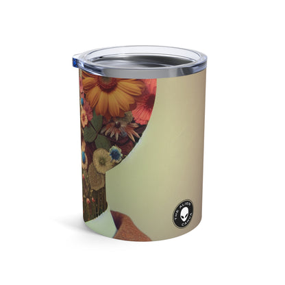 "Nature-Tech Fusion: A Photomontage Exploration" - The Alien Tumbler 10oz Photomontage