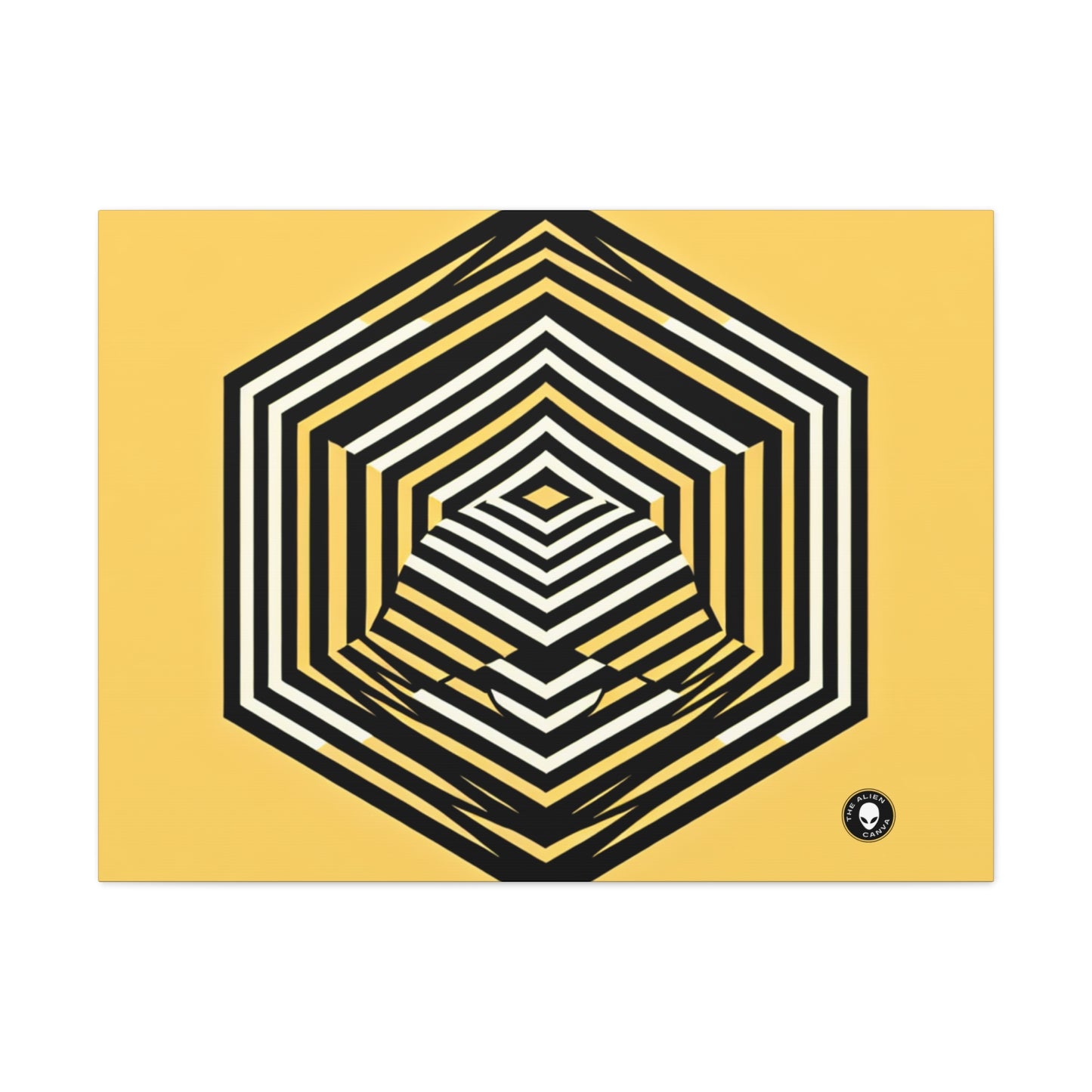 "Dynamic Illusions: Op Art Exploration" - The Alien Canva Optical Art (Op Art)