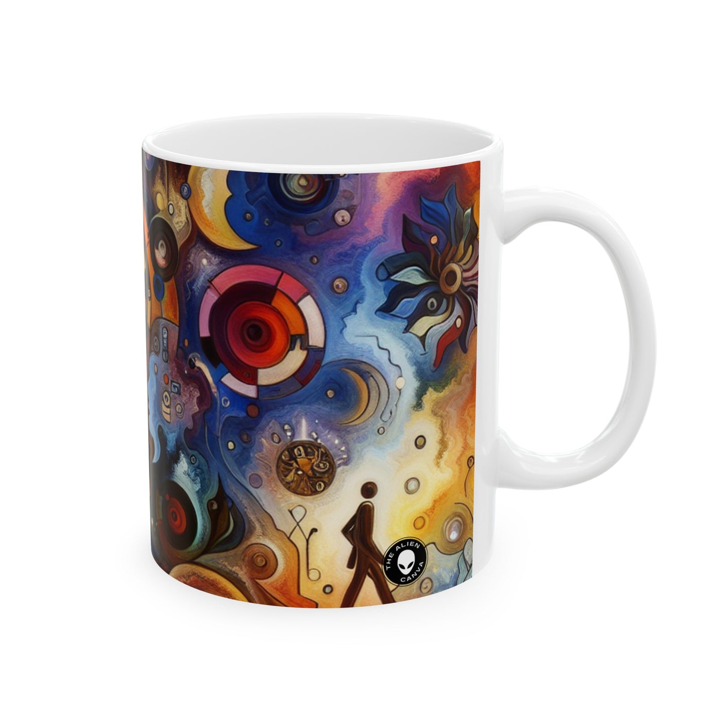 "Eternal Bloom and Fleeting Time" - The Alien Ceramic Mug 11oz Symbolism