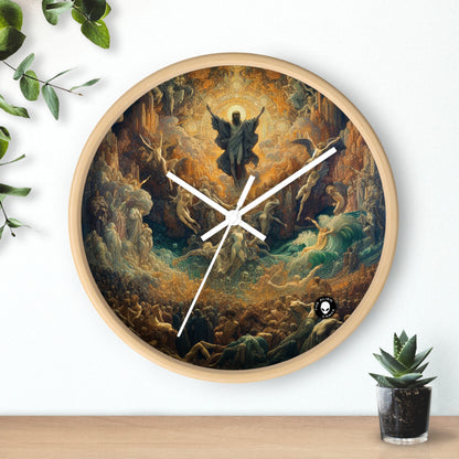 "Mystical Reflections: A Symbolic Journey Through the Looking Glass" - The Alien Wall Clock Symbolism