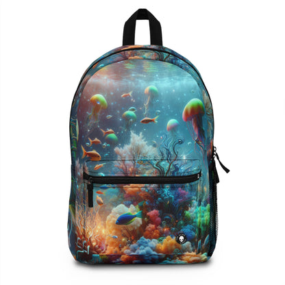 "Neon Fish Dance in Coral Forest" - The Alien Backpack