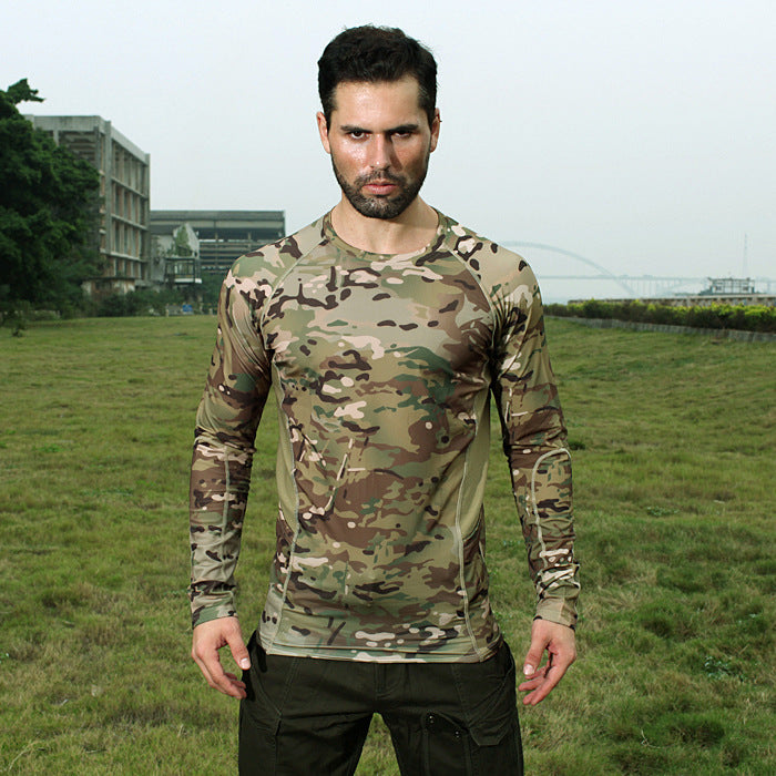 T-shirt camouflage tactique