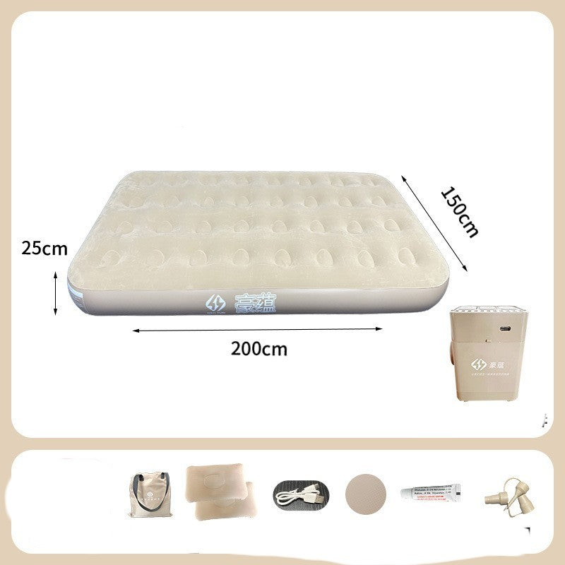 Thickened Flocking Bed Folding Floatation Bed