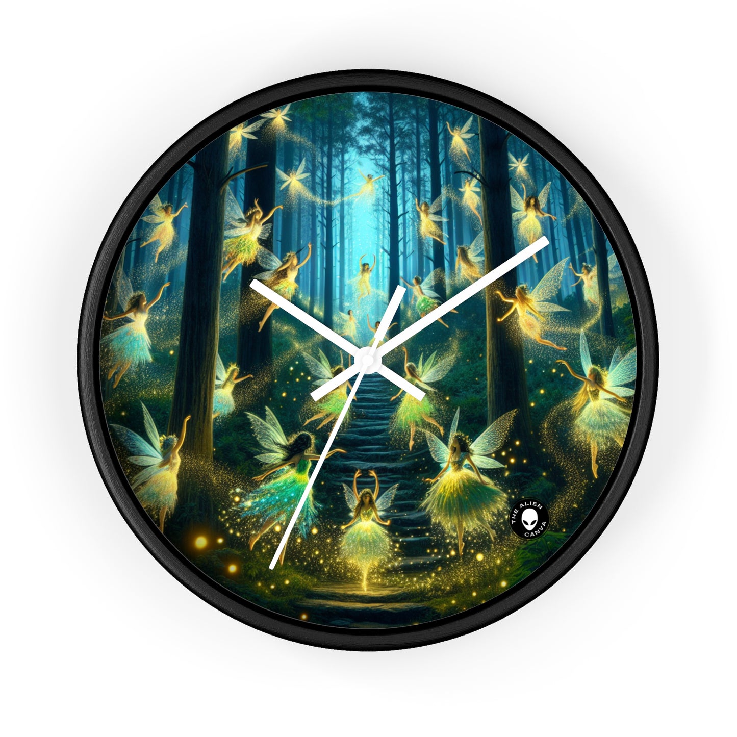 Enchanted Night: Firefly Dance - The Alien Wall Clock