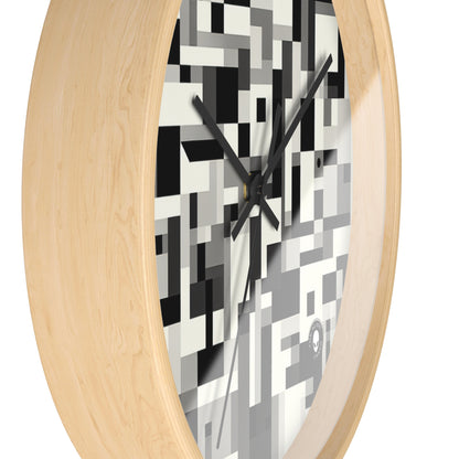 "Cityscape in Analytical Cubism" - The Alien Wall Clock Analytical Cubism