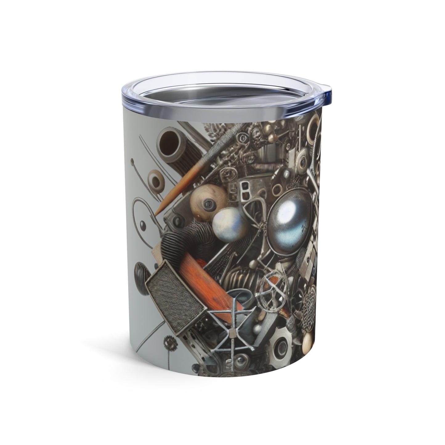 "Tapisserie de la nature : Pièce d'art d'assemblage" - The Alien Tumbler 10oz Assemblage Art