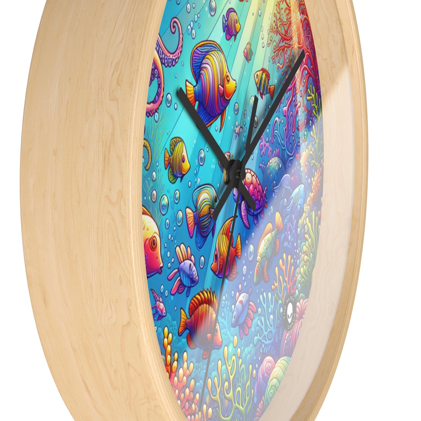 "Seaside Soiree: A Dance Party Under the Sea" - The Alien Wall Clock