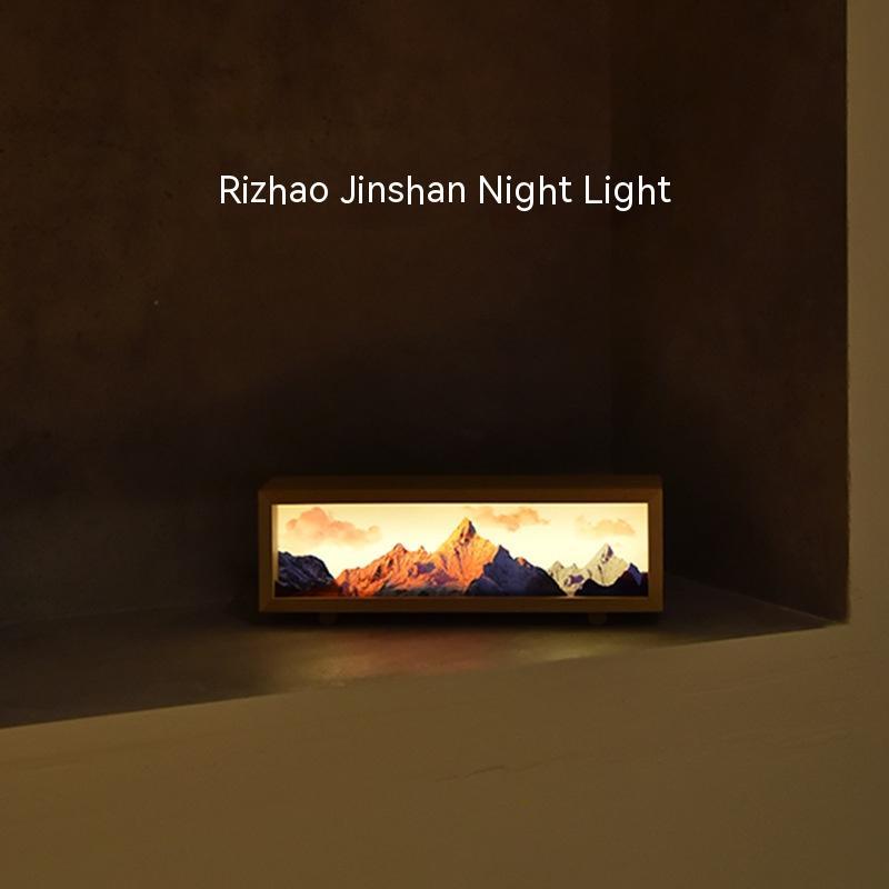 Rizhao Jinshan Birthday Gift Chinese Atmosphere Bedside Table Lamp