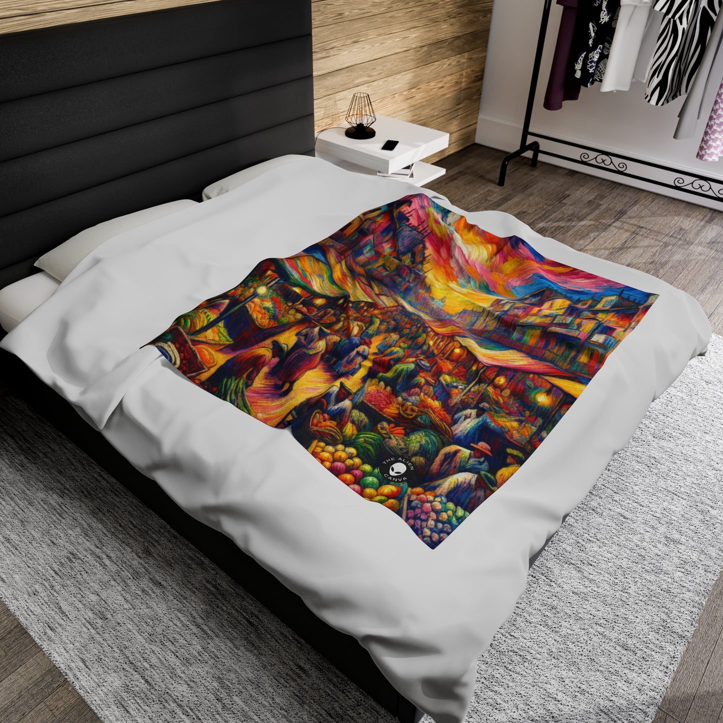 "Jungle Fauvism" - The Alien Velveteen Plush Blanket Fauvism