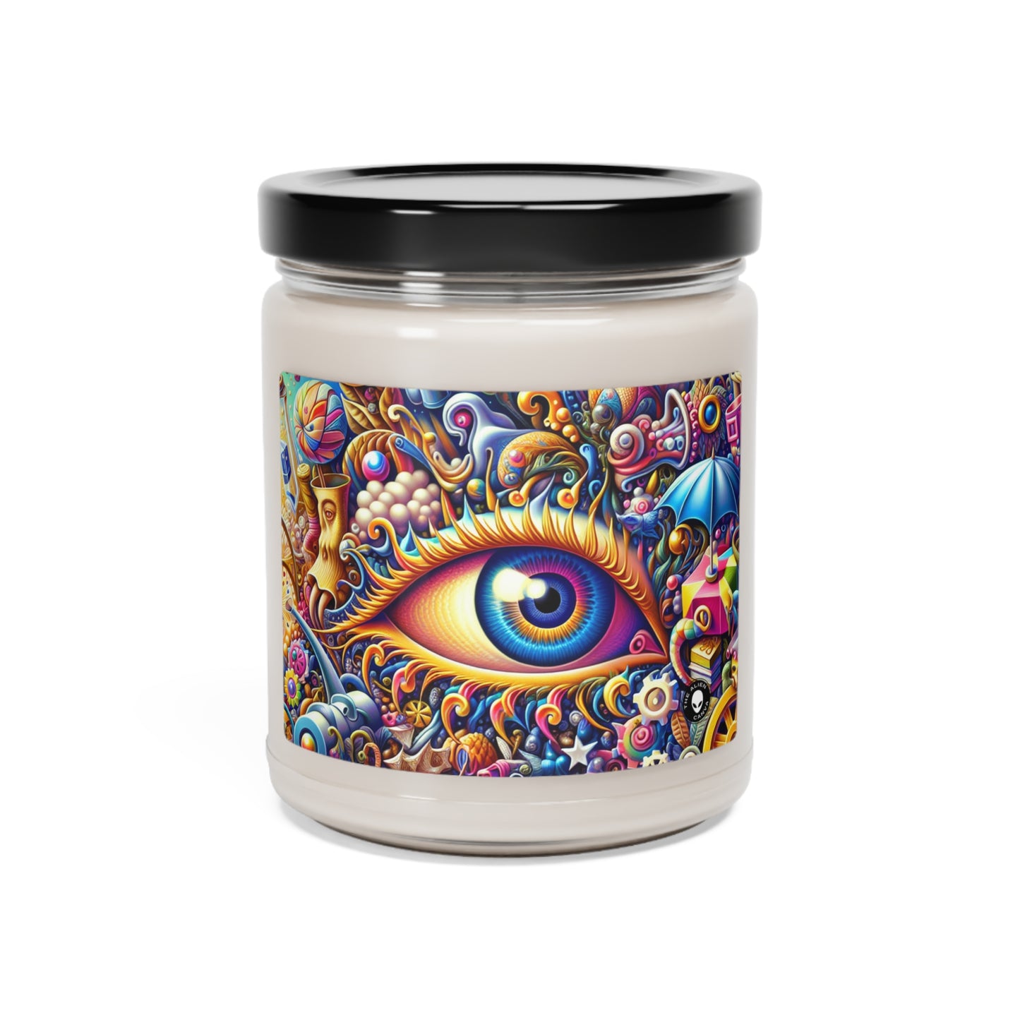 "Cityscape Dreams: A Surreal Night Scene" - The Alien Scented Soy Candle 9oz Magic Realism