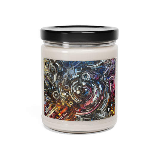 "Poder deconstructor: una exploración postestructuralista del lenguaje" - The Alien Scented Soy Candle 9oz Arte postestructuralista