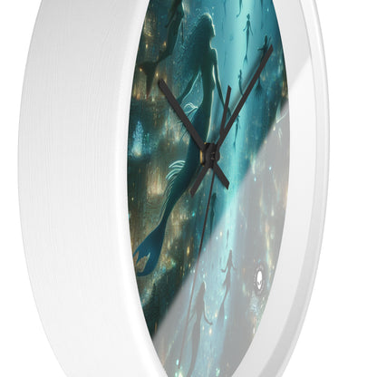 "Enchantment Below: A Bioluminescent Underwater Metropolis" - The Alien Wall Clock