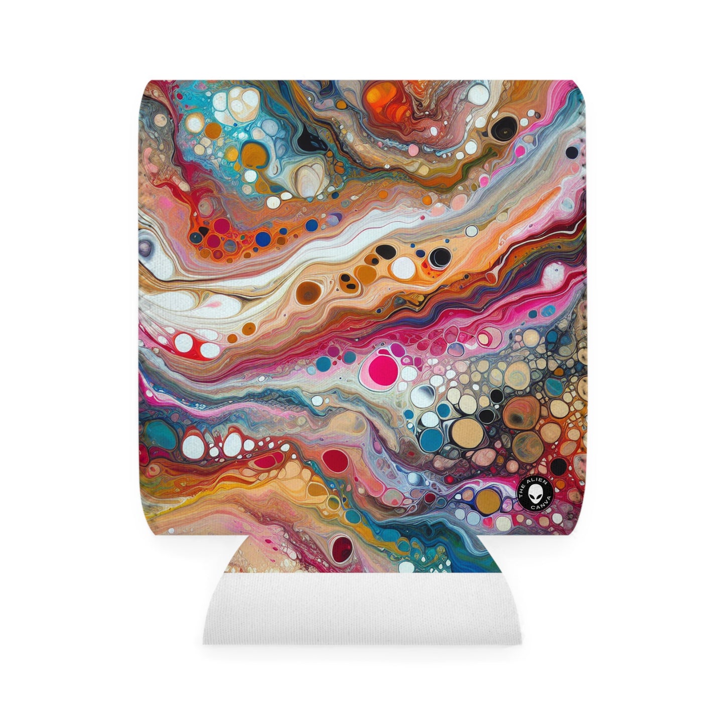 « Couleurs cosmiques : création d'une coulée acrylique fascinante inspirée des nébuleuses célestes » - The Alien Can Cooler Sleeve Acrylique Pouring