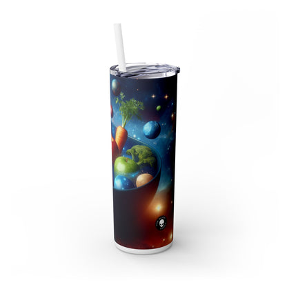 « Salade de fruits galactiques » - Le verre fin Alien Maars® avec paille 20 oz