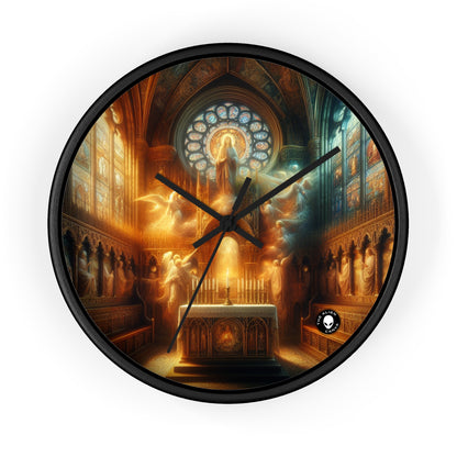 "Harmony of Faith: Divine Unity" - The Alien Wall Clock Religious Art