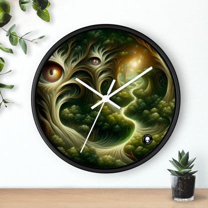 "Watchful Woods: The Path to Enchantment" - The Alien Wall Clock