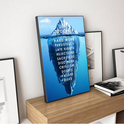 Pintura exitosa en lienzo de proverbios ingleses Iceberg