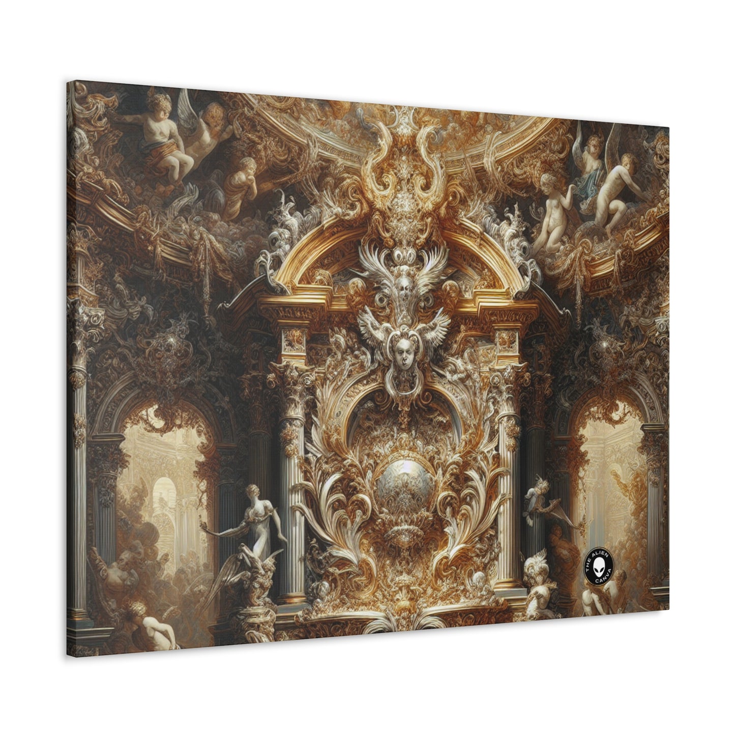 "Banquet baroque : un festin d'opulence" - The Alien Canva Baroque