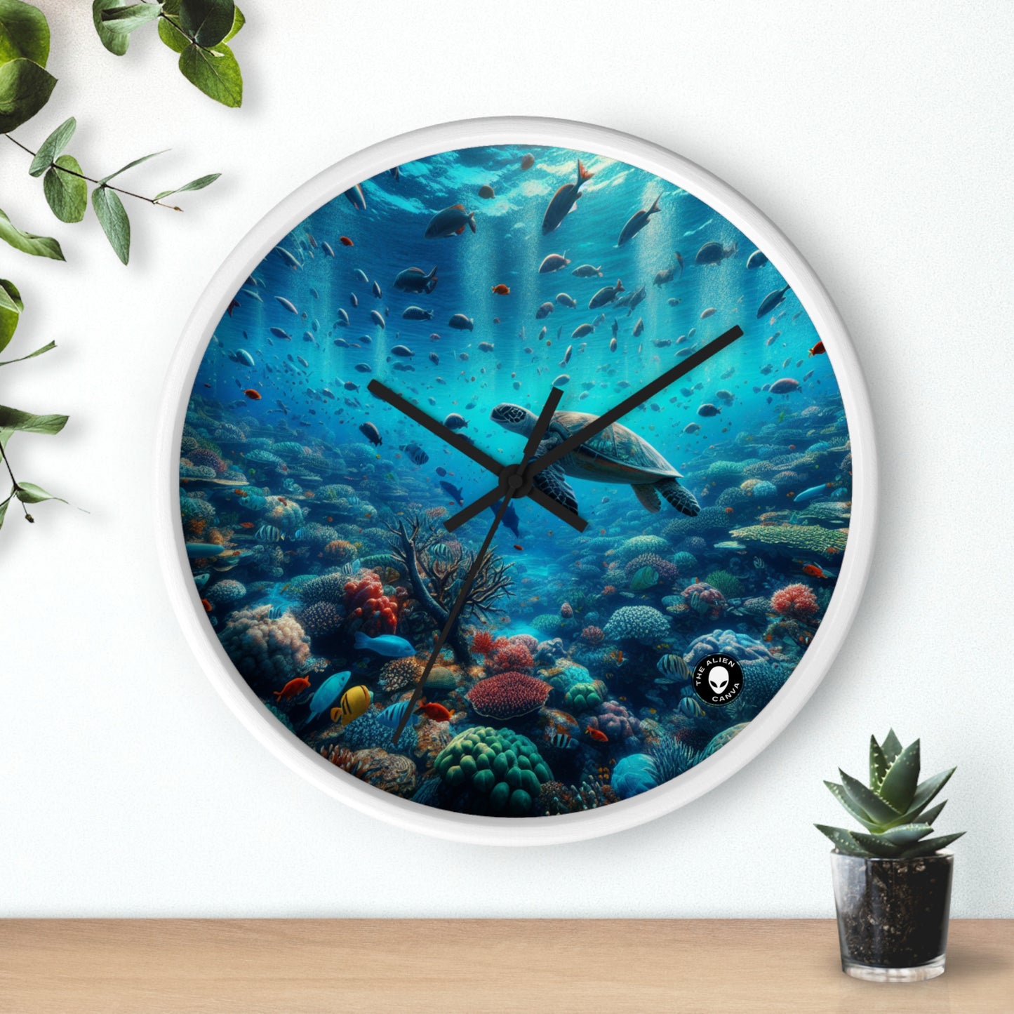 "Underwater Wonderland" - The Alien Wall Clock