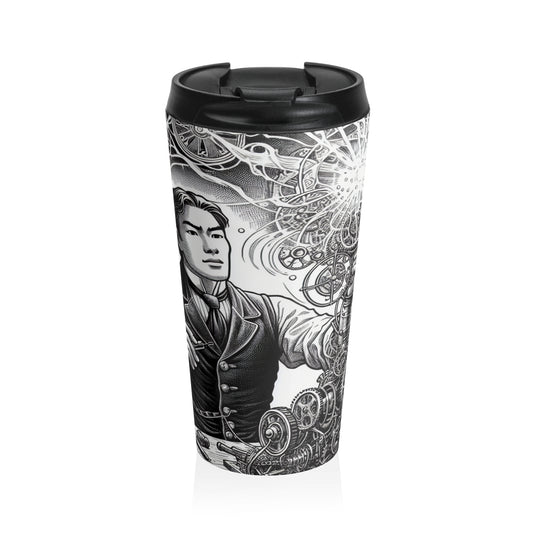 "Dream Weaver" - The Alien Stainless Steel Travel Mug Manga/Anime Art Style