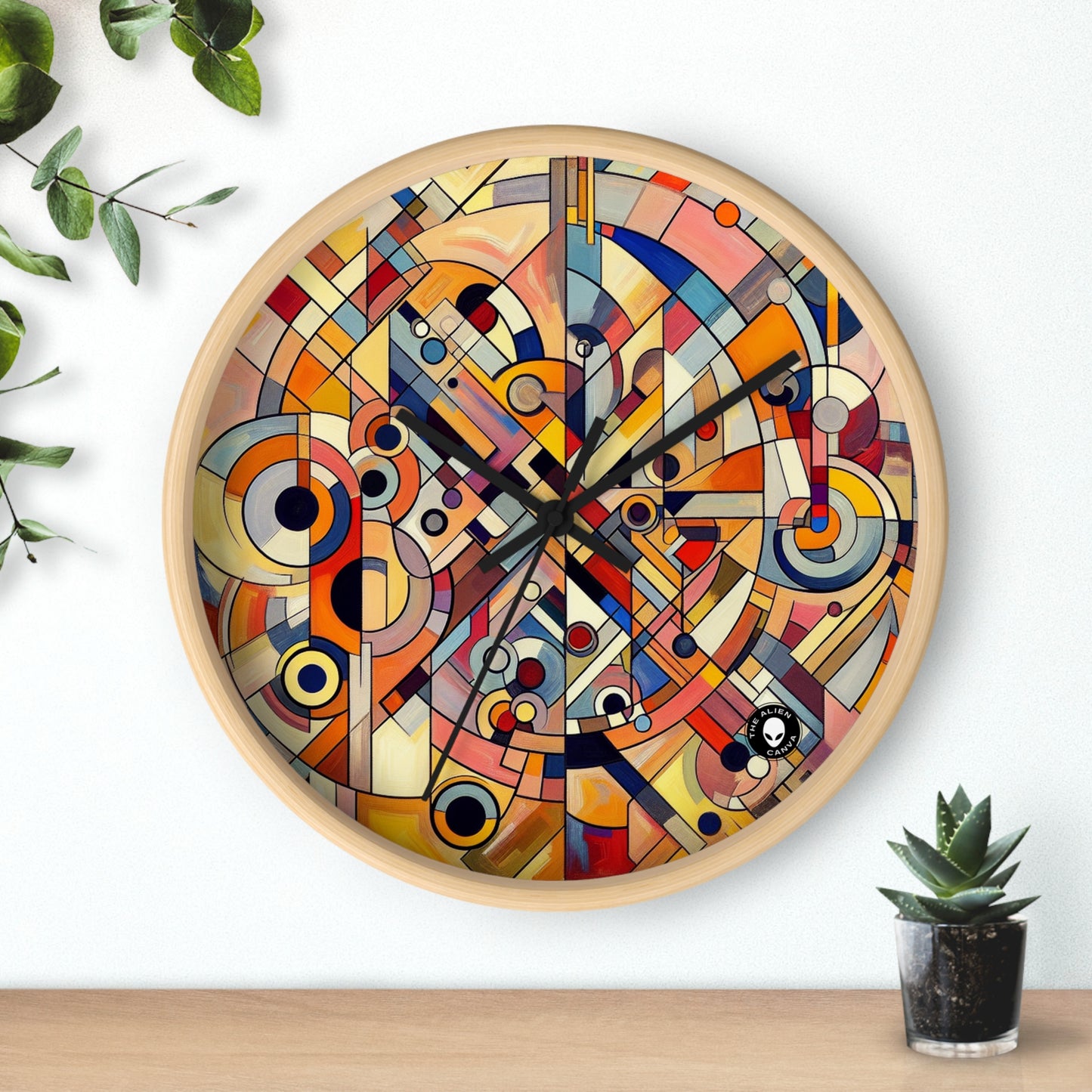 Caos y armonía: una danza visual - El reloj de pared alienígena Arte abstracto