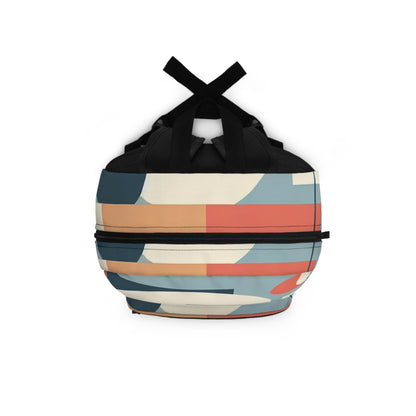 "Serenidad minimalista: tranquilos reflejos del atardecer" - The Alien Backpack Minimalism