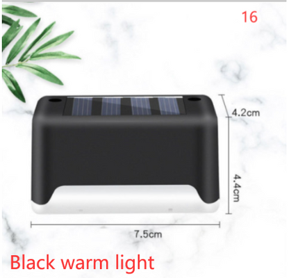 New Upgrade Waterproof LED Solar Fence Lamp Solar Deck Lights Solar Step Light Outdoor For Patio Stairs Garden Pathway Step Yard