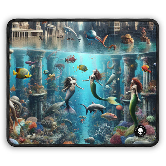 « Seascape Serenity : Un havre sous-marin » - Le tapis de souris de jeu Alien